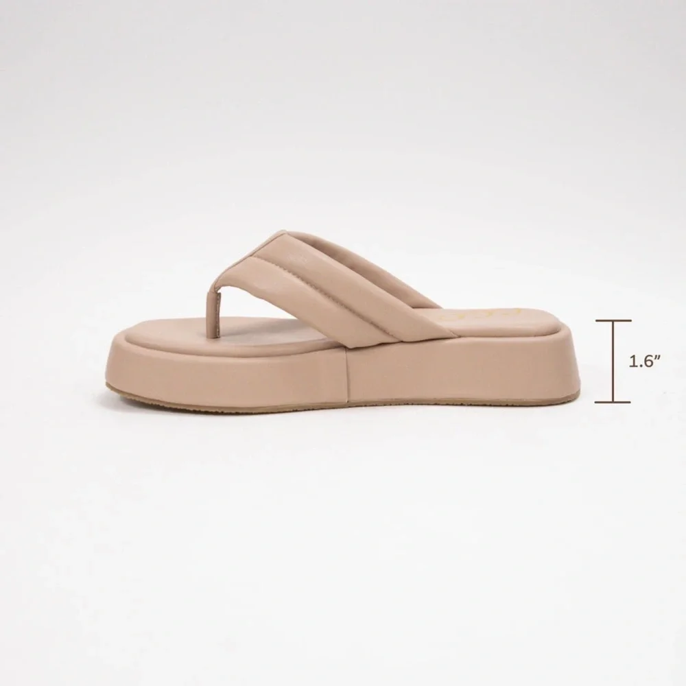 CCOCCI Gray Bonnie‎ Chunky Platform Sandal Gray Size 8